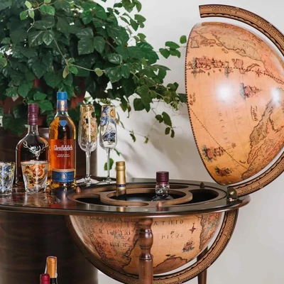 Globe Drinks Cabinet with Serving Trolley – ZF Artemide