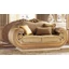 AC Leonardo Day Double couch with cylindrical cushions with Cat. leather