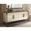 AC Poesia Day 4-doors buffet chest of drawers - with marble effect top