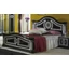 BC Serena Double bedstead - black-silver