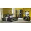 BC Serena bedroom - black-gold with 180x200 cm bed, with 6-doors cabinet