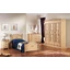 BL Asia Unico bedroom - beige with 90x195 cm bed, with 3-doors cabinet