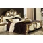 Barocco Double bedstead - KS 195x203 cm, beige, with gold decoration