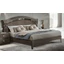 Nabucco Double bedstead - KS 195x203 cm, with short footboard, silver birch