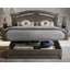 Nabucco Double bedstead with bedding container - 160x200 cm, with short footboard, silver birch