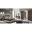 Nabucco bedroom - silver birch with 160x200 cm bed, and 3-sliding doors cabinet