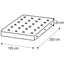 Orthopedic mattress - KS 195x203 cm