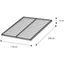 Orthopedic, wooden spring bedframe without legs, for 120x200 cm bedstead