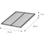 Orthopedic, wooden spring bedframe without legs, for 180x200 cm bedstead