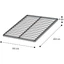 Orthopedic, wooden spring bedframe without legs, for KS 195x203 cm bedstead