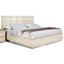 Platinum Double bedstead with high headboard - birch
