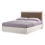 Onda ROMBI Double bedstead with LED-light - white