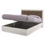 Onda ROMBI Double bedstead with bedding container - QS 154 cm, with LED-light, white