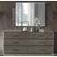 Maia Double chest of drawers with MAIA handle, with short legs - silver birch