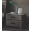 Maia MINI Night table with MILANO handle, with high legs - silver birch