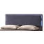 Maia Double bedstead with LUNA bedding container - 180x200 cm, VELLUTO MIRAGLIO 617 BLU, birch