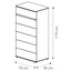 Maia Tallboy with MAIA handle, with short legs - silver birch