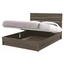 Tekno Double bedstead with bedding container - silver birch
