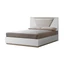 Smart Double bedstead with upholstered headboard - white