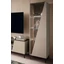 Beige-Marble Display Cabinet with 1 Door and LED Light – CA Fidia Day