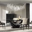 Black Dining Table with Tundra Ceramic Tabletop, 239x110 cm – CA Krystal Day