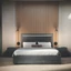 Black Double Bedstead with LED Light – CA Onyx