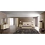 Ambra bedroom - birch with 180x200 cm bed, and 6-doors cabinet