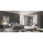 Maia bedroom - silver birch with 180x200 cm bed, and 6-doors cabinet