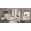 Platinum bedroom - birch with 180x200 cm bed, and 4-doors cabinet