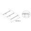 Bedframe holding structure for 160x200 cm bedstead