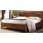 Treviso Double bedstead with metal-insert decorative frame with curved headboard, with short footboard - cherry