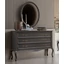 Verdi Oval mirror - smoky grey