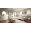 Nostalgia bedroom - antique white with 180x200 cm bed, with 4-doors cabinet