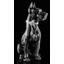 Small danish dog ceramic sculpture with original Swarovski collar black