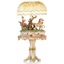 Large ceramic carriage with smoky glass. Color: gold