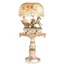 Small ceramic carriage with smoky glass. Color: gold