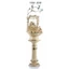 Ceramic fountain: large swing with couple, with pedestal, with built-in lighting (3 pcs). Color: cream color, gold, platinum
