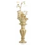 Ceramic fountain: swing with lady, with pedestal, with built-in lighting (2 pcs). Color: cream color, gold