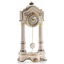 Ceramic pendulum clock with flower.