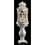Ceramic pavilion (tower) Pantheon, rotatable/movable, with built-in lighting. Color: white, gold.