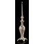 Ceramic candle-holder. Color: cream color, gold, platinum