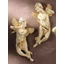Suspended ceramic angel. Color: cream color, gold