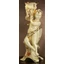 Ceramic angel with lamp. Color: cream color, gold