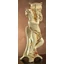 Ceramic angel with lamp. Color: cream color, gold