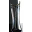 Asymmetrical ceramic decorative vase in black-gold color