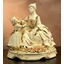 Ceramic mother with child. Color: cream color, gold