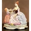 Ceramic mother with child, painted porcelain