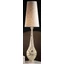 Large ceramic lamp, with original Swarovski crystals. Color: cream color, gold