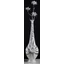 Large ceramic vase, with original Swarovski crystals. Color: white, platinum