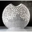 Maxi size ceramic lamp, with original Swarovski crystals. Color: white, platinum